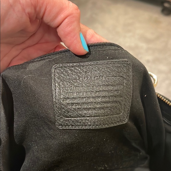 Coach Black Leather Tote - Picture 8 of 9